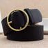Pu Leather Round Buckle Belt